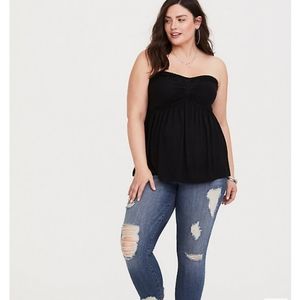 Torrid  smocked tube babydoll top